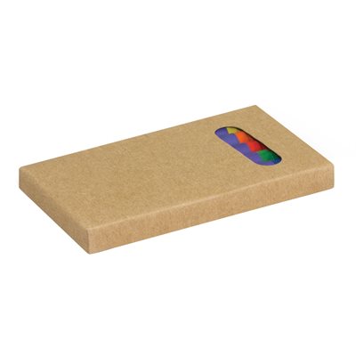 Crayons In Cardboard Box