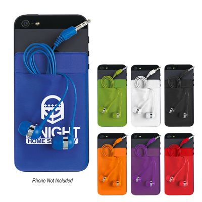 Expanda Phone Card Sleeve With Earbuds