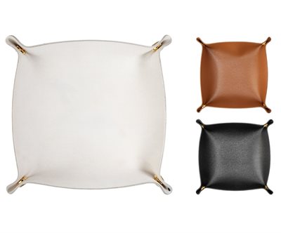 Faux Leather Accessory Tray