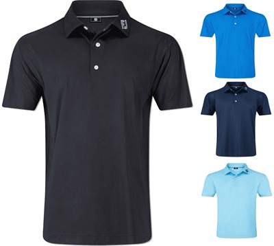 Foot Joy Stretch Pique Lisle Tonal Dot Print Polo Shirt