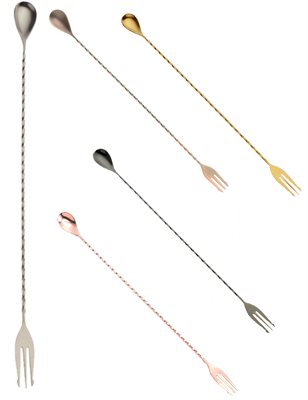 Fork Ended 40cm Bar Spoon