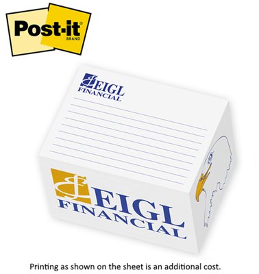 Full Post-it® 3" x 4" Rectangular Cube