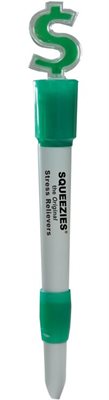 Green Dollar Sign Light Up Pen