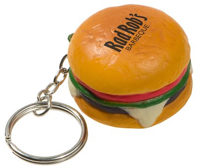 Hamburger Anti Stress Keyring
