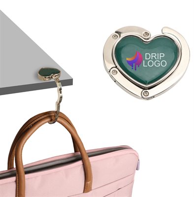 Heart Foldable Desk Bag Holder