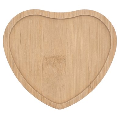 Heart Shaped Wooden Coaster