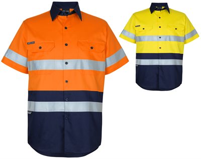 Hi Vis Day & NIght Short Sleeve Work Shirt