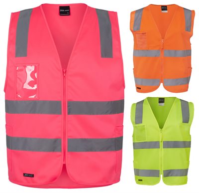 Hi Visibility Day & Night Zip Safety Vest