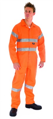 HiVis Cotton Coverall With Reflective Tape