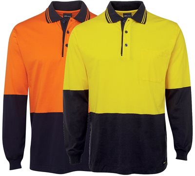 HiVis Cotton Polo Shirt Sleeve
