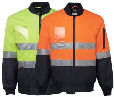 HiVis Flying Jacket With Reflective Tape