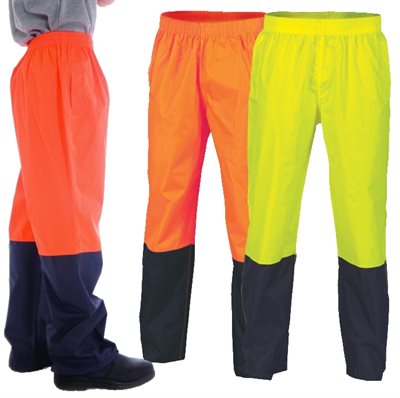 HiVis Two Tone Light Weight Rain Pant