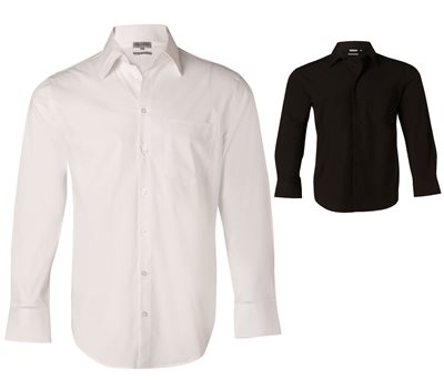 Jaxon Cotton/Poly Stretch Long Sleeve Shirt