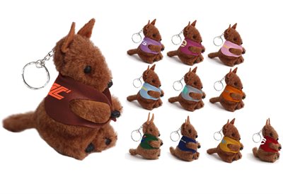 Kangaroo Clip On Keyring Plush Toy