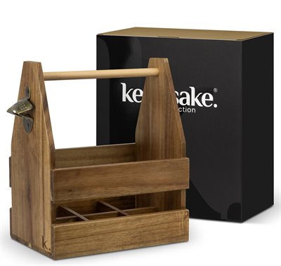 Keepsake Acacia Beverage Caddy