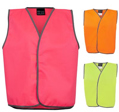 Kids Hi Vis Tape Closure Day Only Vest