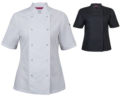 Ladies Short Sleeve Chef Jacket