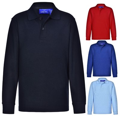 Latitude Pique Knit Long Sleeve Polo