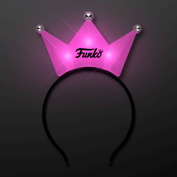LED Pink Flashing Tiara Crown