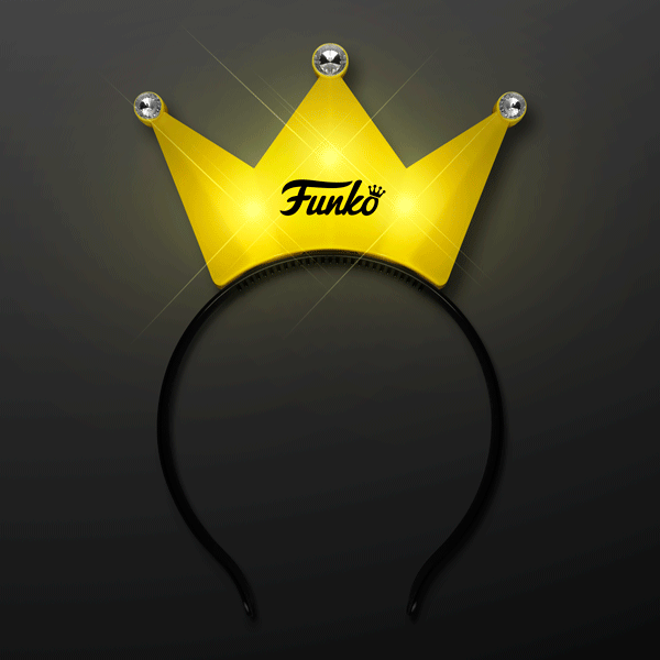 LED Yellow Flashing Tiara Crown