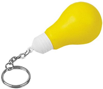 Light Bulb Anti Stress Keyring