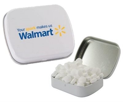 Little Rectangle Tin Packed With Sugar Free Peppermints