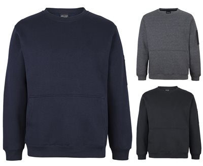 Lorenz Crew Neck Pen Pocket Fleece Top