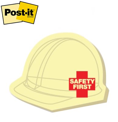 Medium Post-it® Hard Hat Shaped Notes