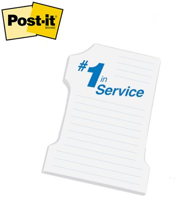 Medium Post-it® Number 1 Shaped Notes