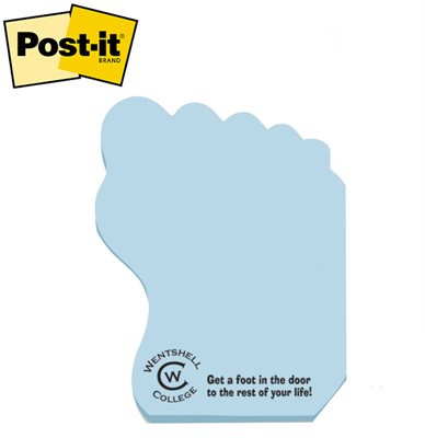 Medium Post-it® Right Foot Shaped Notes