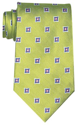 Mendoza Polyester Tie In Lime