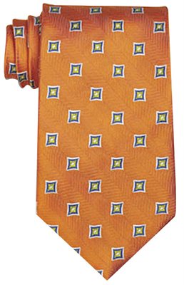 Mendoza Polyester Tie In Orange