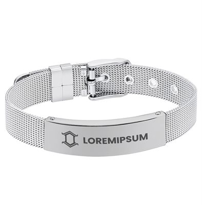 Mesh Metal Bracelet With Needle Buckle