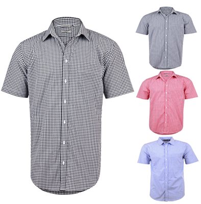 Milligan Mens Check Short Sleeve Shirt