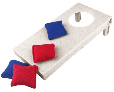 Mini Wheat Straw Cornhole Game