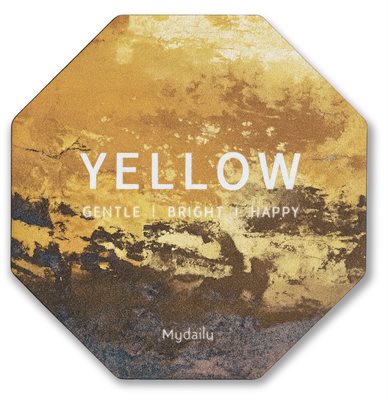 Octagonal Shaped Frosted Metal Coaster