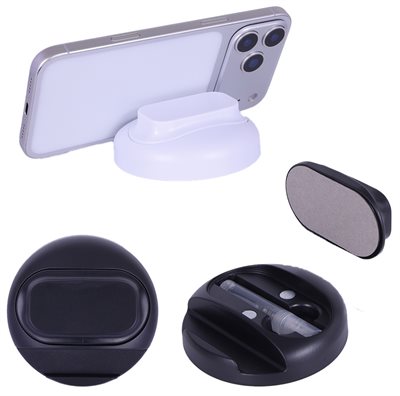Optic Phone Stand with Screen Cleaner & Spray