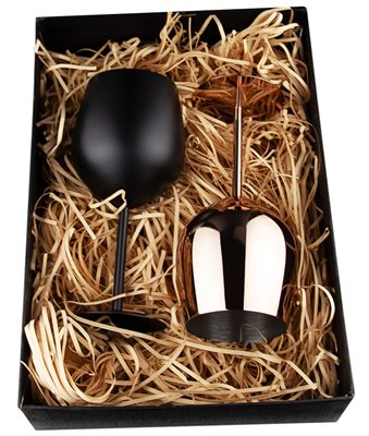 Osteria Stainless Steel Wine Glass Gift Set