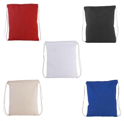 Parisi Coloured Drawstring Calico Bag
