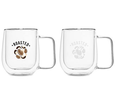 Pienza Barrel Shaped 450ml Double Walled Mug