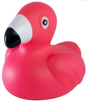 Pink Flamingo Rubber Duck