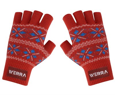 Piras Kids Jacquard Fingerless Gloves