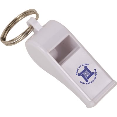 Plastic Whistle With Keyring