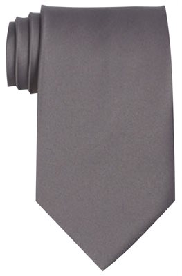 Polyester Tie In Dark Grey