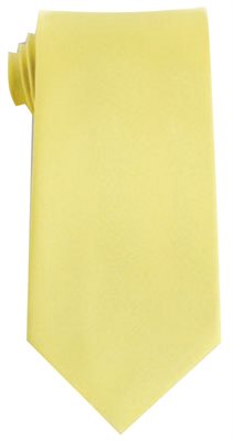Polyester Tie In Light Yellow