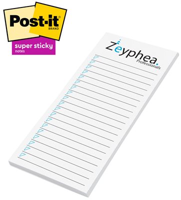 Post-it® 2 3/4" x 6" Super Sticky Notes