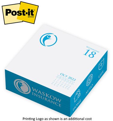 Post-it® 3 3/8" Calendar Cube