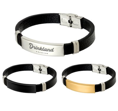 PU Leather Bracelet With Classic Hook Buckle