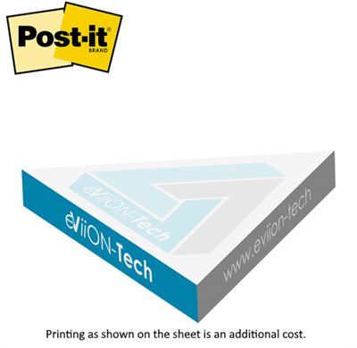 Quarter Post-it® 3 3/4" x 4" Triangular Cube