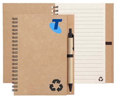 Rahden Recycled Paper Notepad With Pen